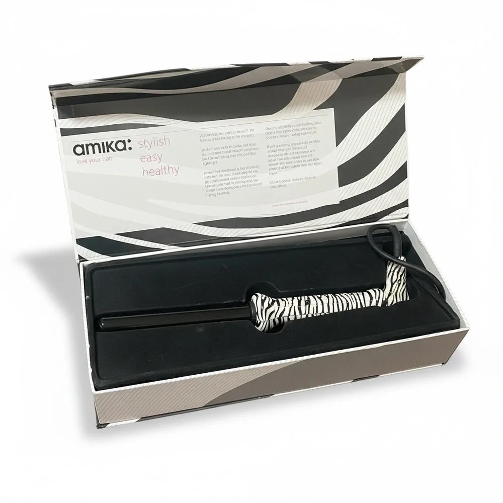 Amika Zebra 19 mm Tourmaline Clip-Free Curler